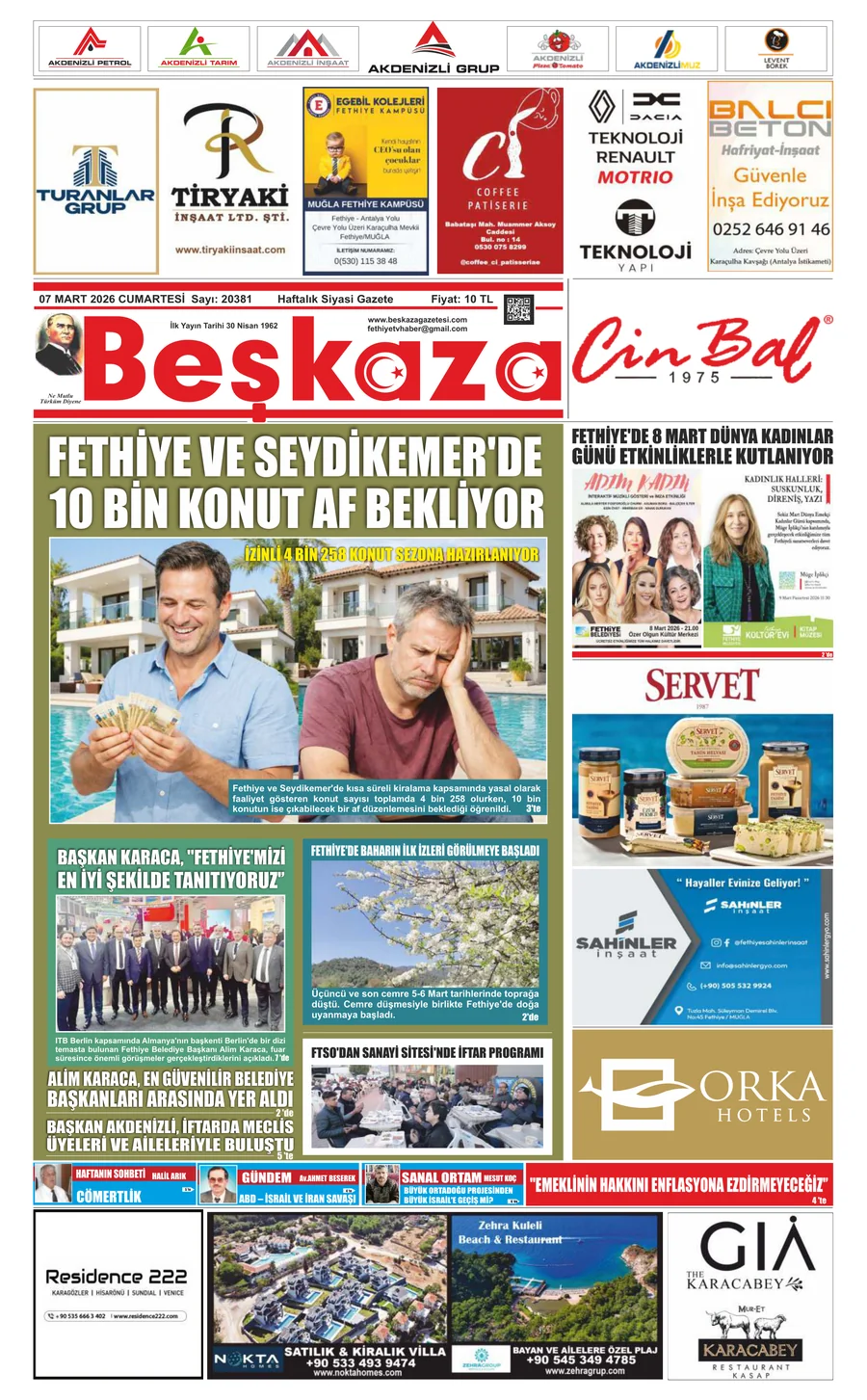 Beşkaza Gazetesi 07.03.2026