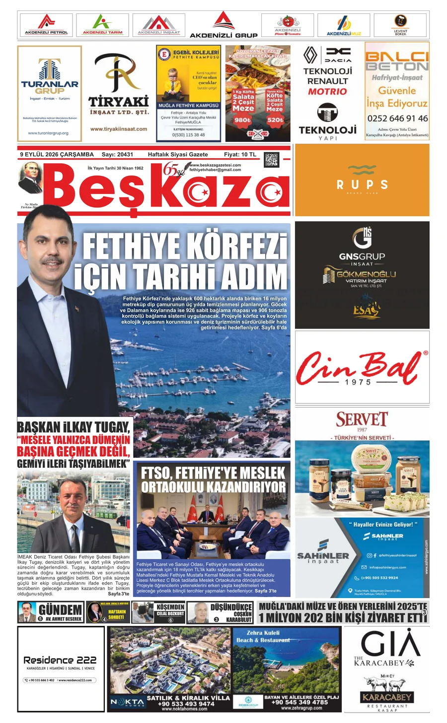 Beşkaza Gazetesi - 09.09.2026