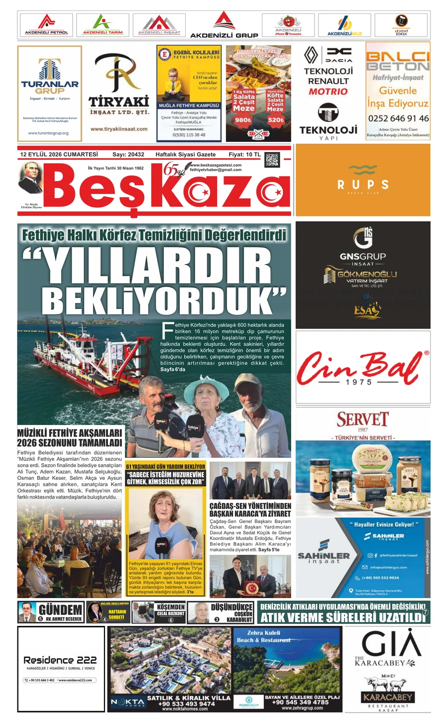 Beşkaza Gazetesi - 12.09.2026