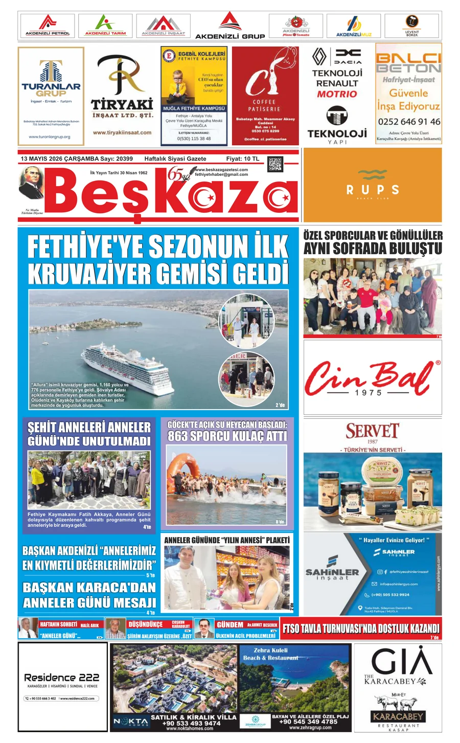 Beşkaza Gazetesi 13.05.2026