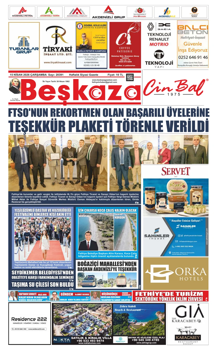Beşkaza Gazetesi 15.04.2026