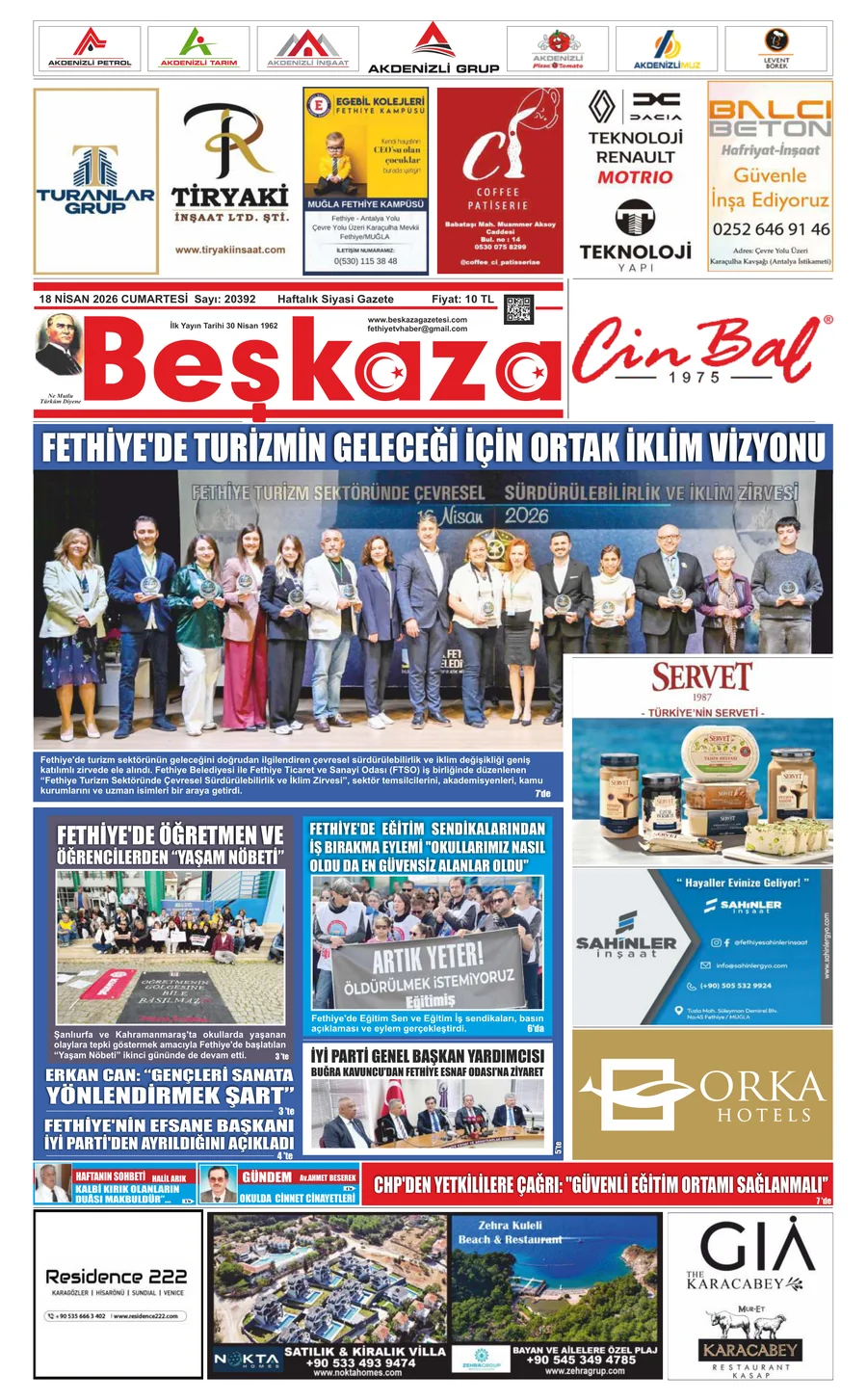 Beşkaza Gazetesi 18.04.2026