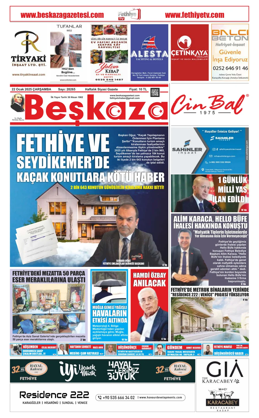 Beşkaza Gazetesi 20265. Sayı