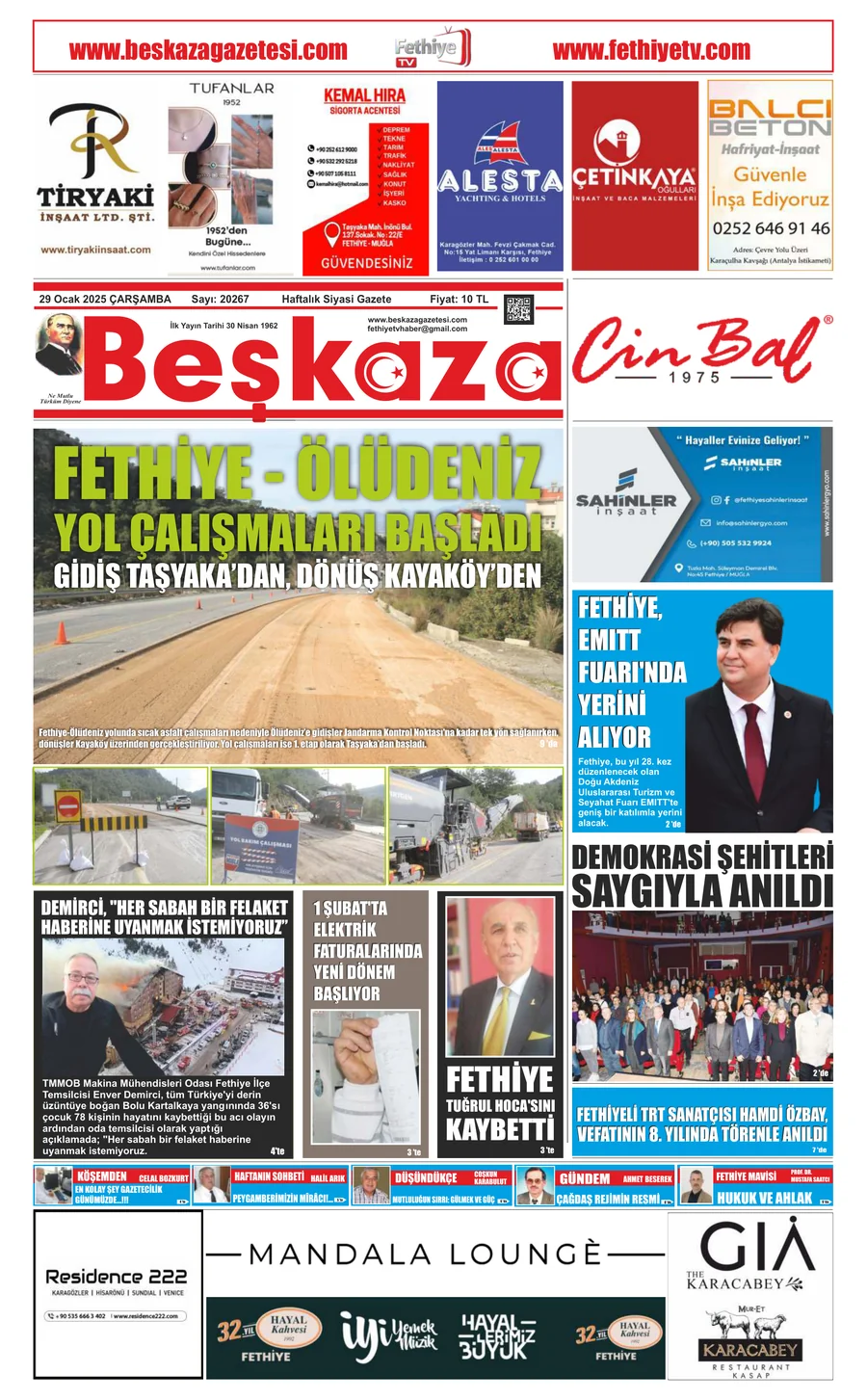 Beşkaza Gazetesi 20267. Sayı