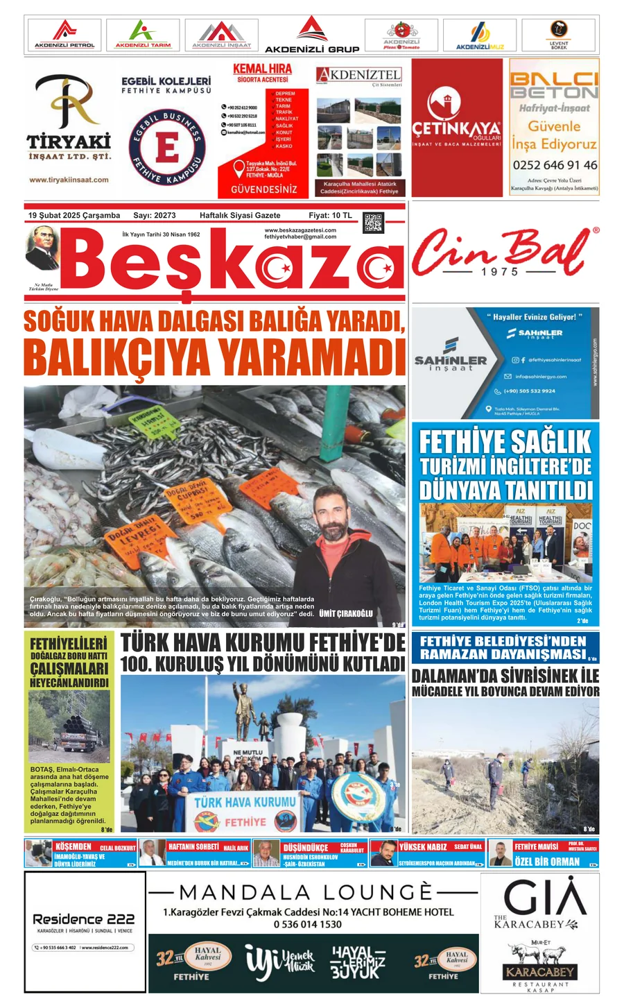 Beşkaza Gazetesi 20273. Sayı