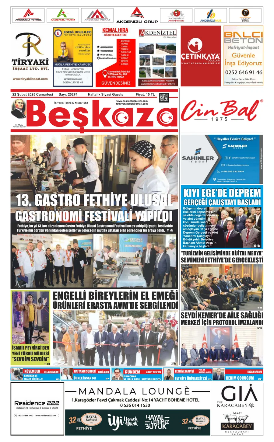 Beşkaza Gazetesi 20274. Sayı