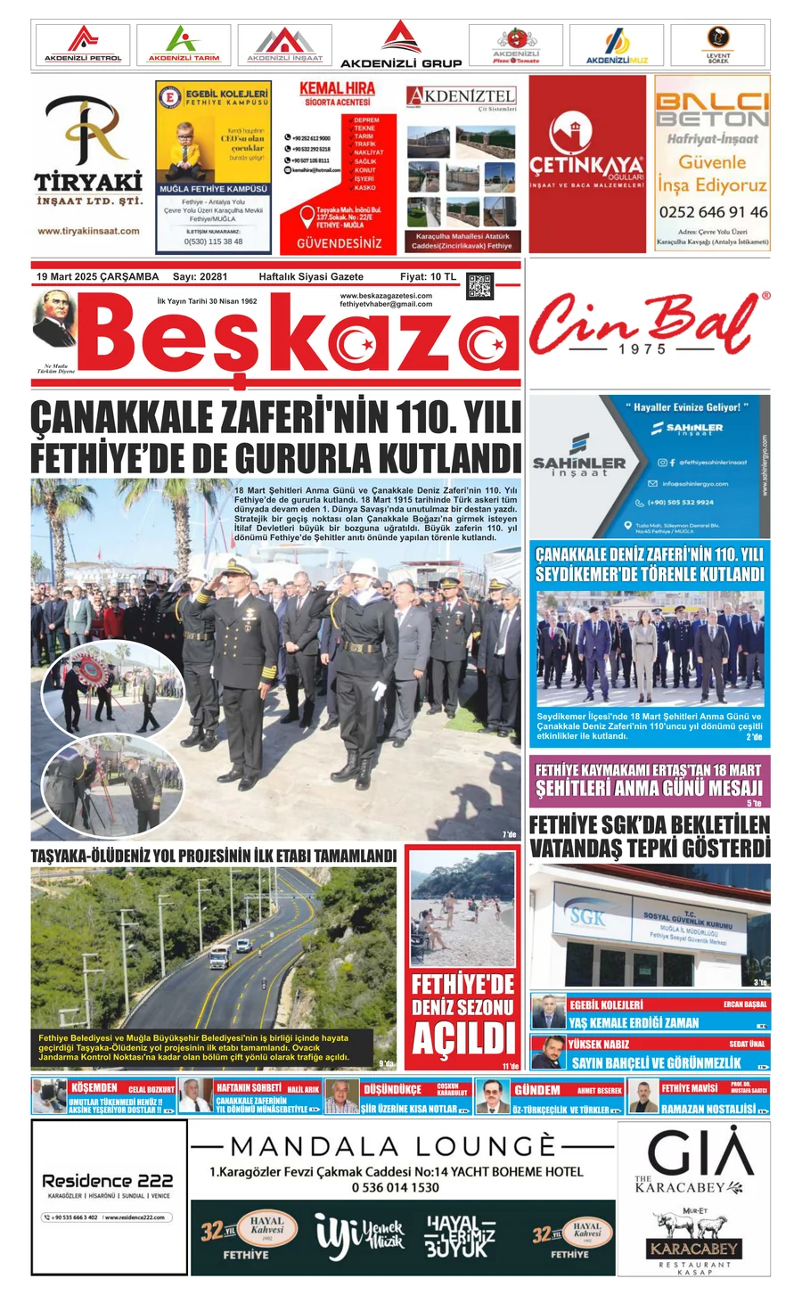 Beşkaza Gazetesi 20281.Sayı