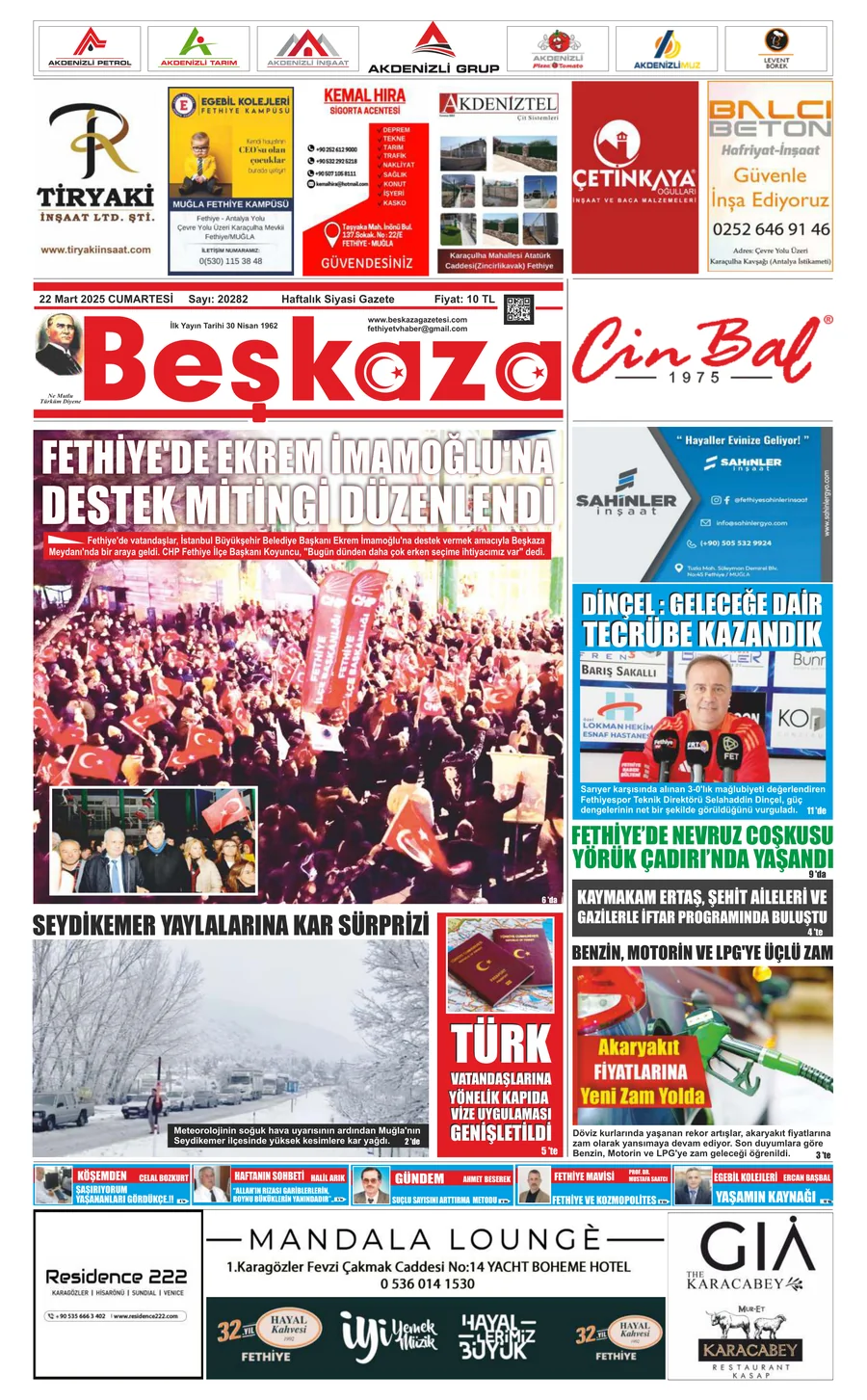 Beşkaza Gazetesi 20282.Sayı
