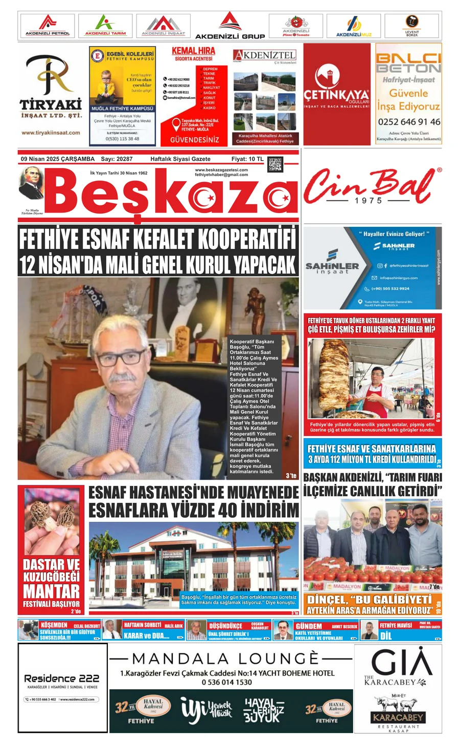 Beşkaza Gazetesi 20287.Sayı