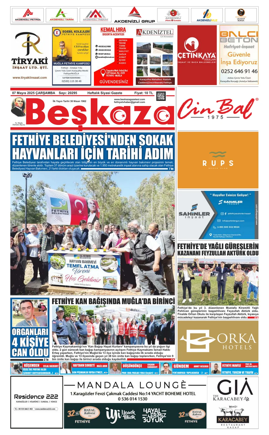 Beşkaza Gazetesi 20295.Sayı