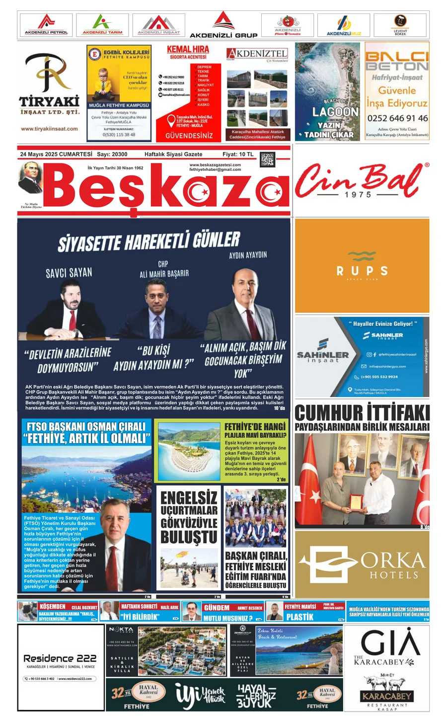Beşkaza Gazetesi 20300.Sayı
