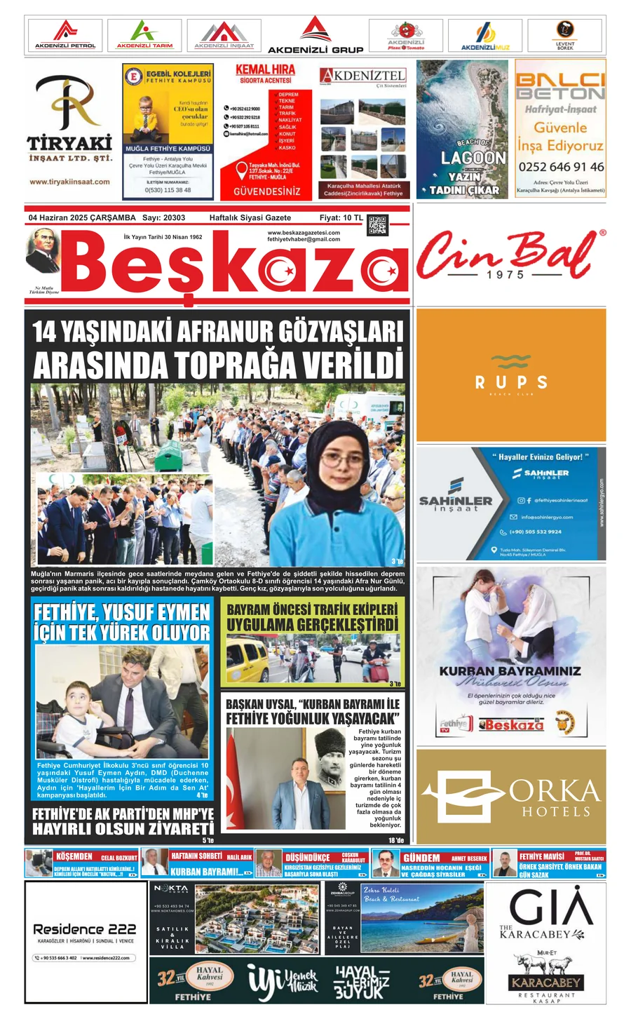 Beşkaza Gazetesi 20303.Sayı