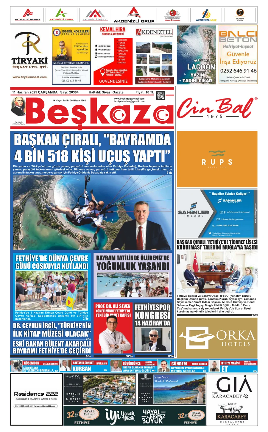 Beşkaza Gazetesi 20304.Sayı