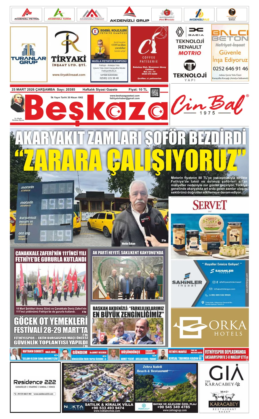 Beşkaza Gazetesi 25.03.2026