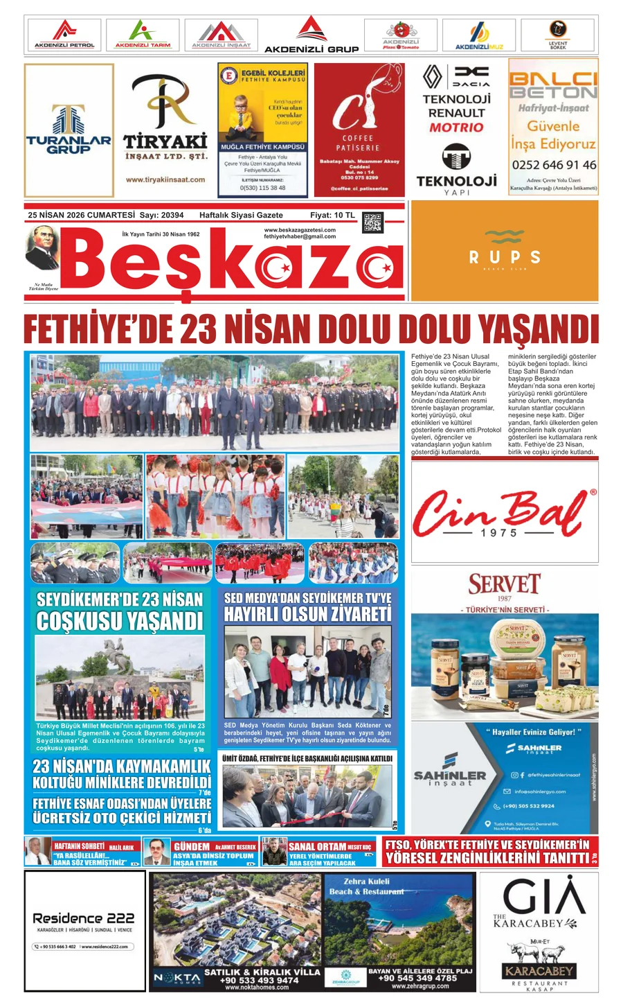 Beşkaza Gazetesi  25.04.2026