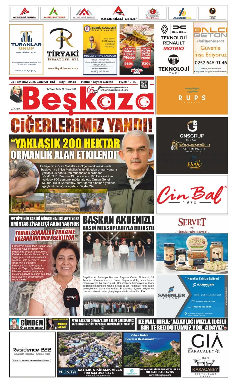 Beşkaza Gazetesi 25.07.2026