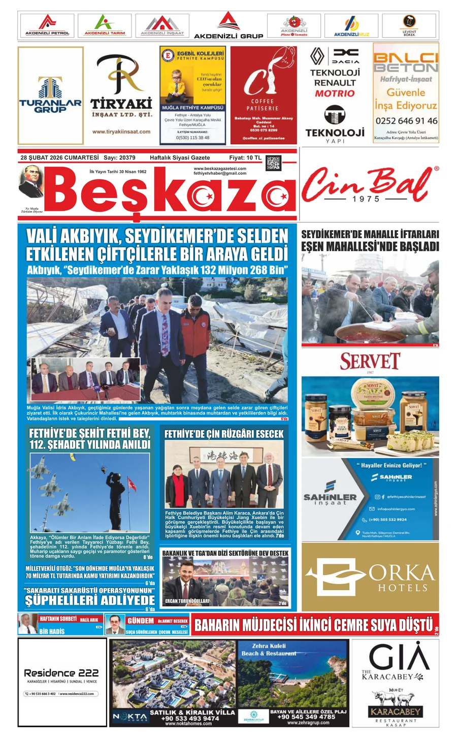 Beşkaza Gazetesi 28.02.2026