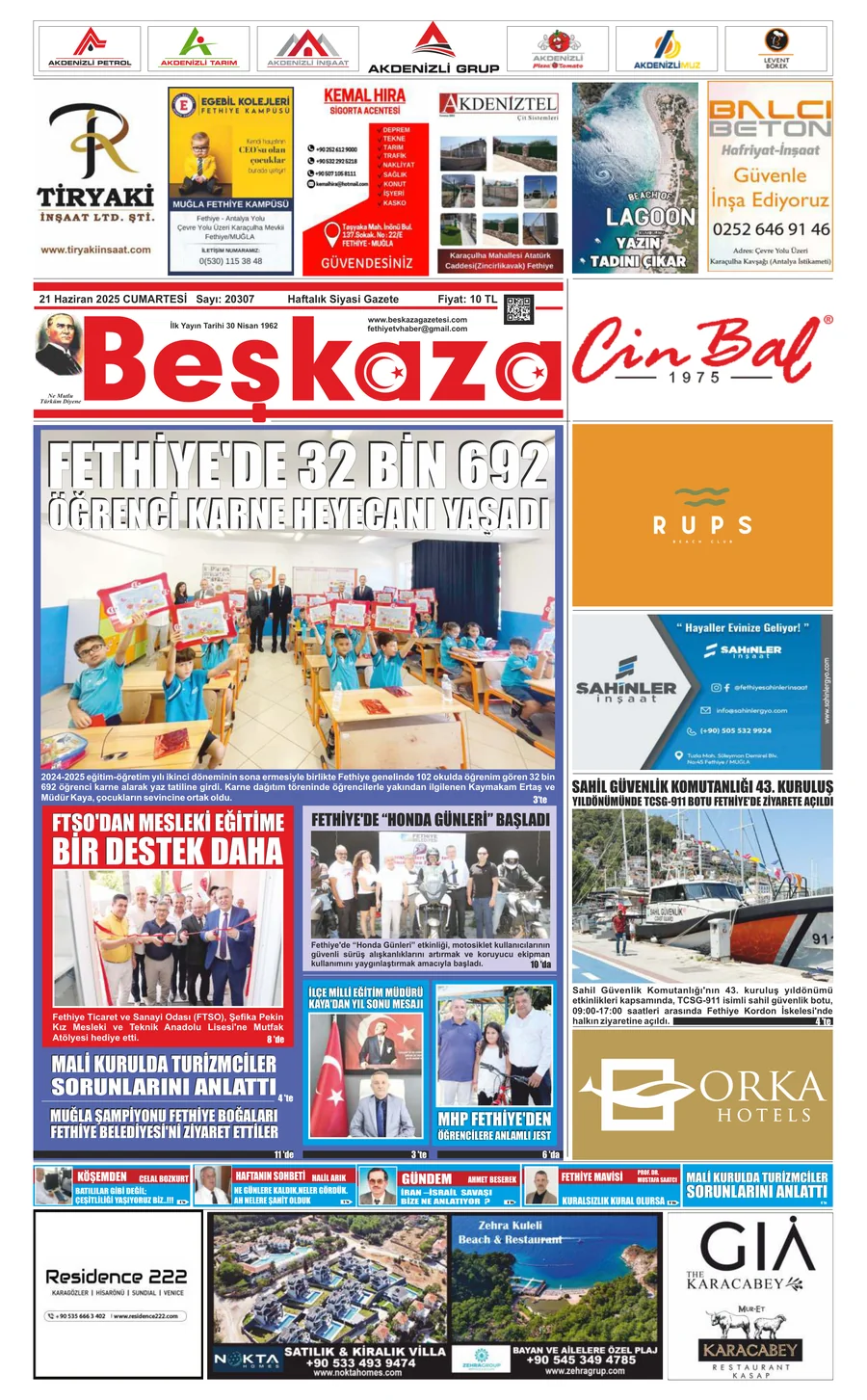 Beşkaza Gazetesi sayı : 20307
