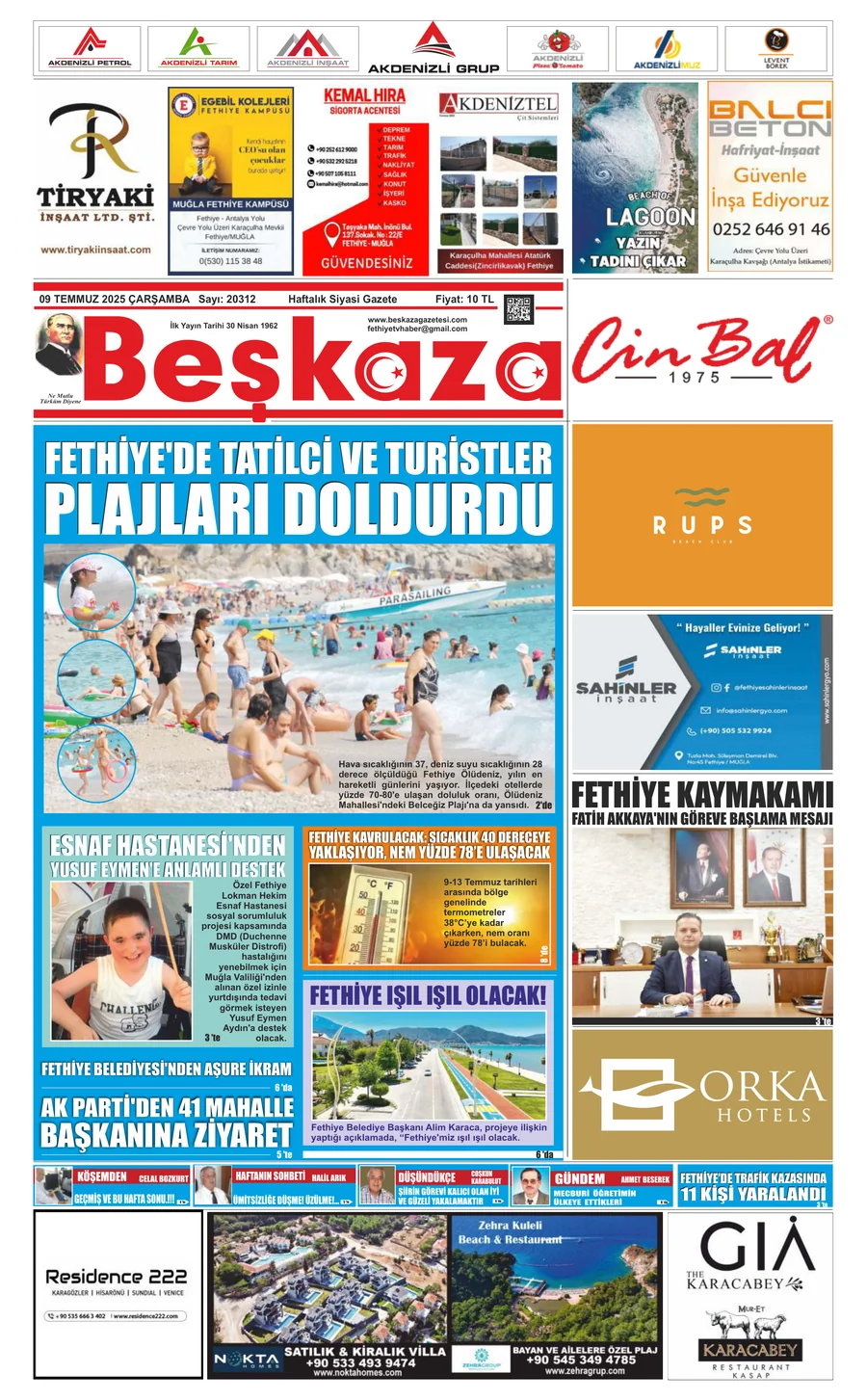 Beşkaza Gazetesi Sayı : 20312