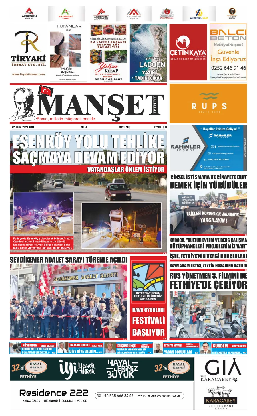Manşet Fethiye 166.Sayı