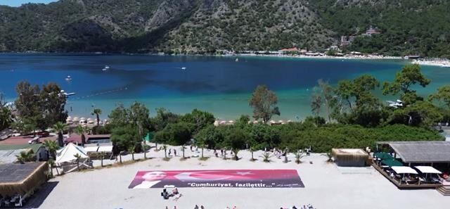 Ölüdeniz’de 19 Mayıs Hem Karada Hem Havada Coşkuyla Kutlandı