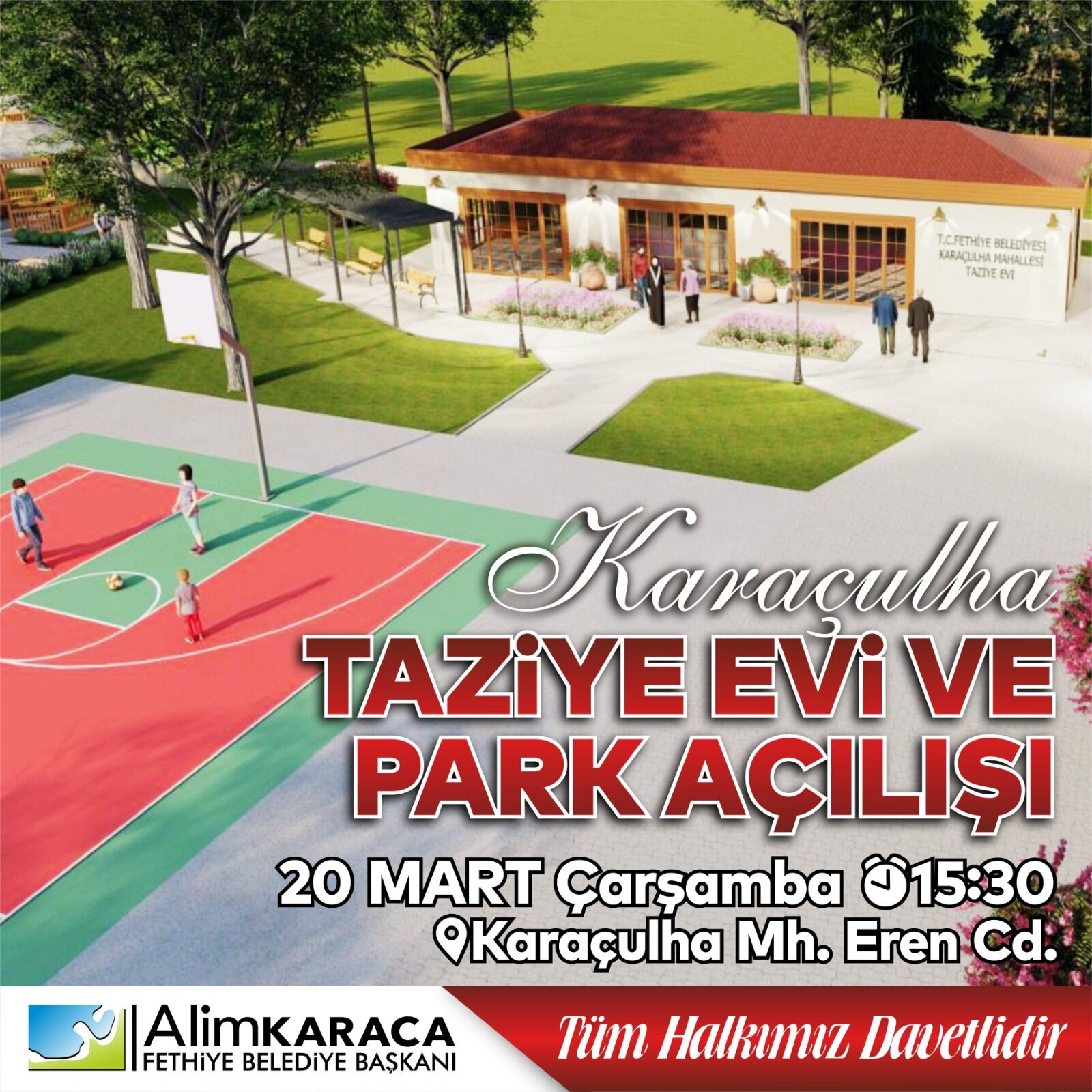 Karaçulha Parkı Ve Taziye Evi Açılıyor