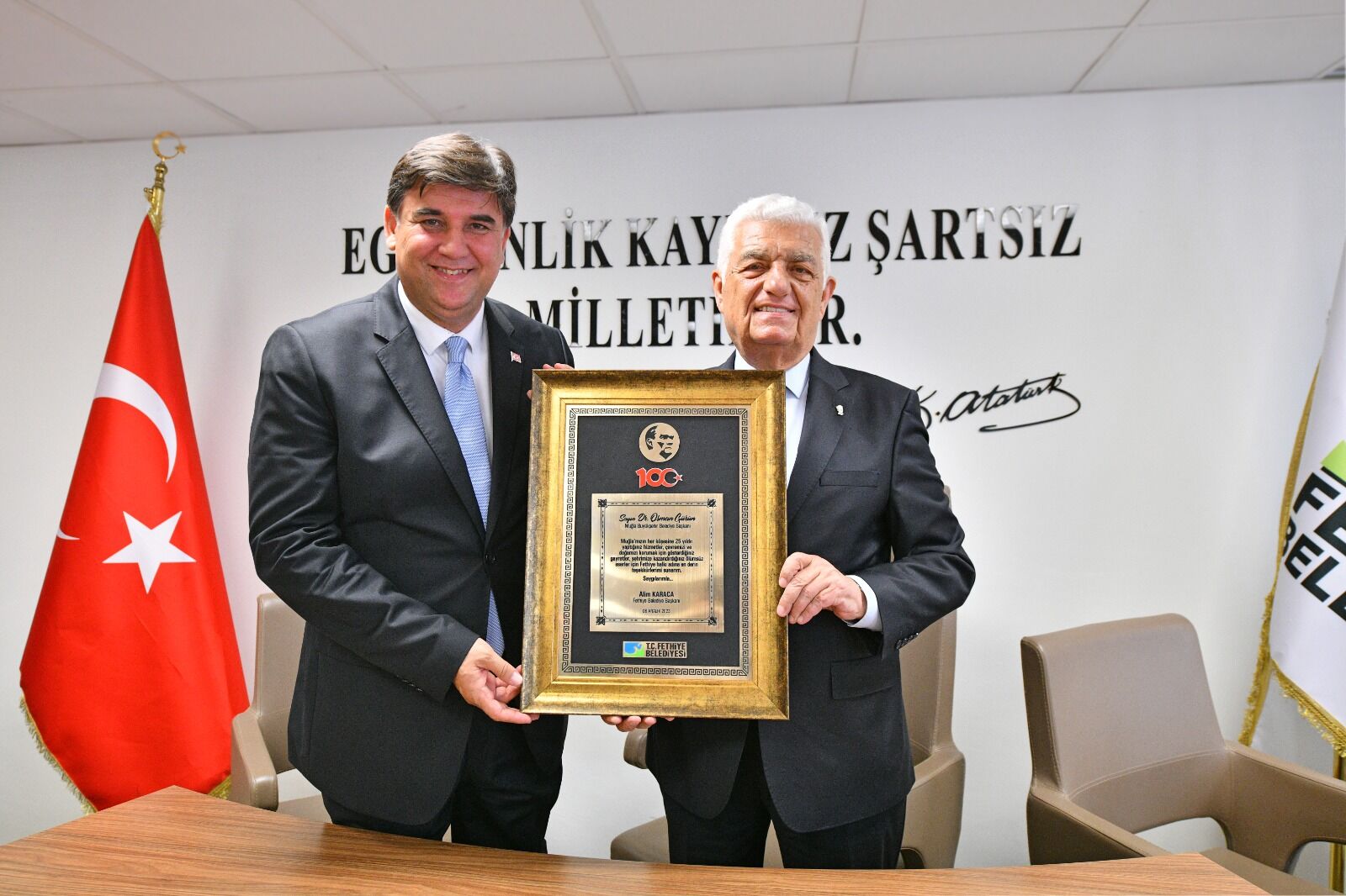 Osman Gürün'den Başkan Karaca'ya Ziyaret (6)