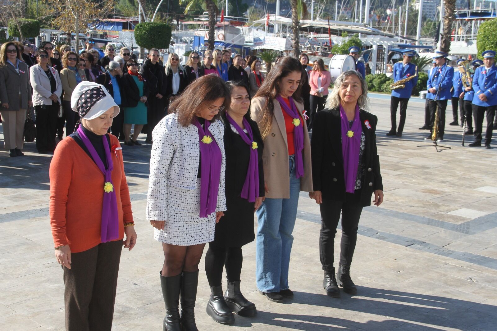 5 Aralık Dünya Kadın Hakları Günü'nde Fethiye'de Tören Düzenlendi