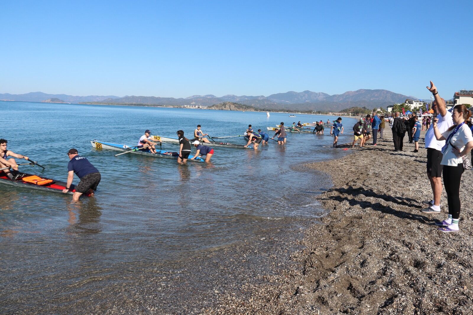 Fethiye’de Uzun Mesafe Deniz Küreği Türkiye Kupası Yarışları Başladı