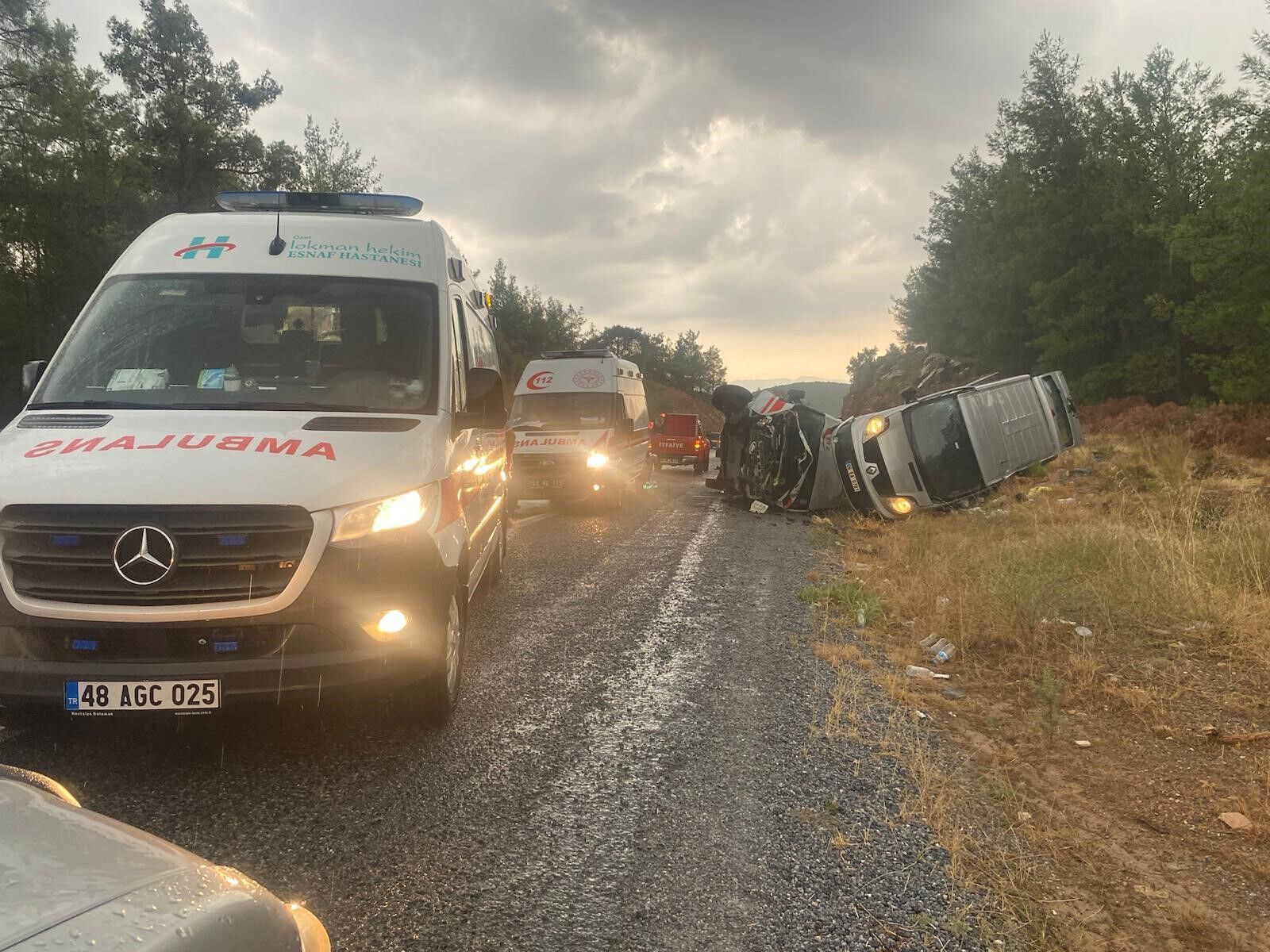 Muğla'da 2 Kaza, 1 Ölü, 14 Yaralı