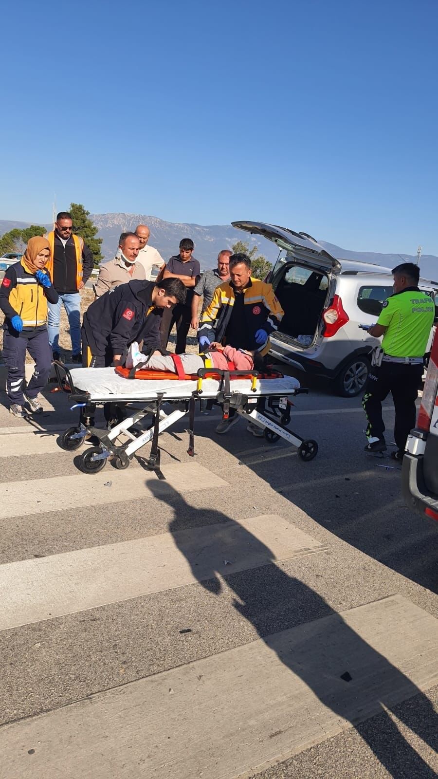 Burdur Fethiye Karayolunda İki Otomobil Çarpıştı 7 Yaralı