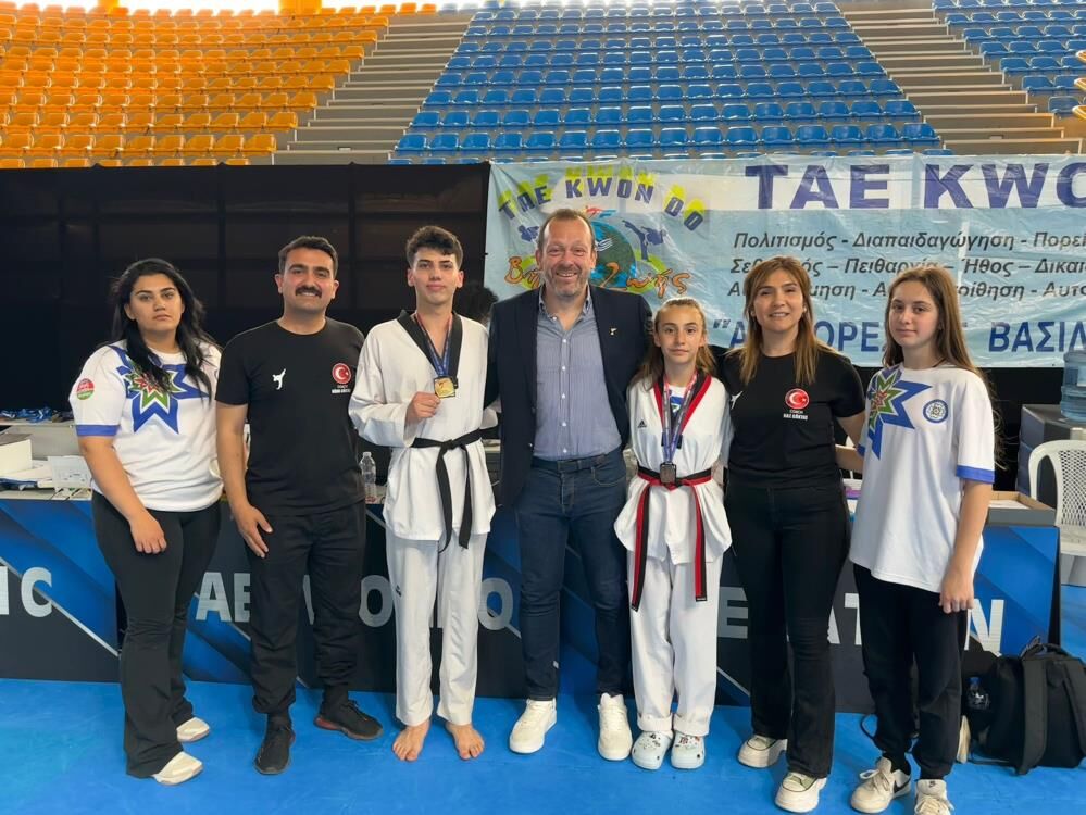 Muğlalı Tekvandocuların Yunanistan’da Madalya Gururu