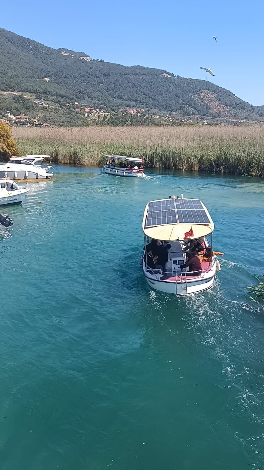 Azmak Nehri'nde Tekne Yoğunluğu