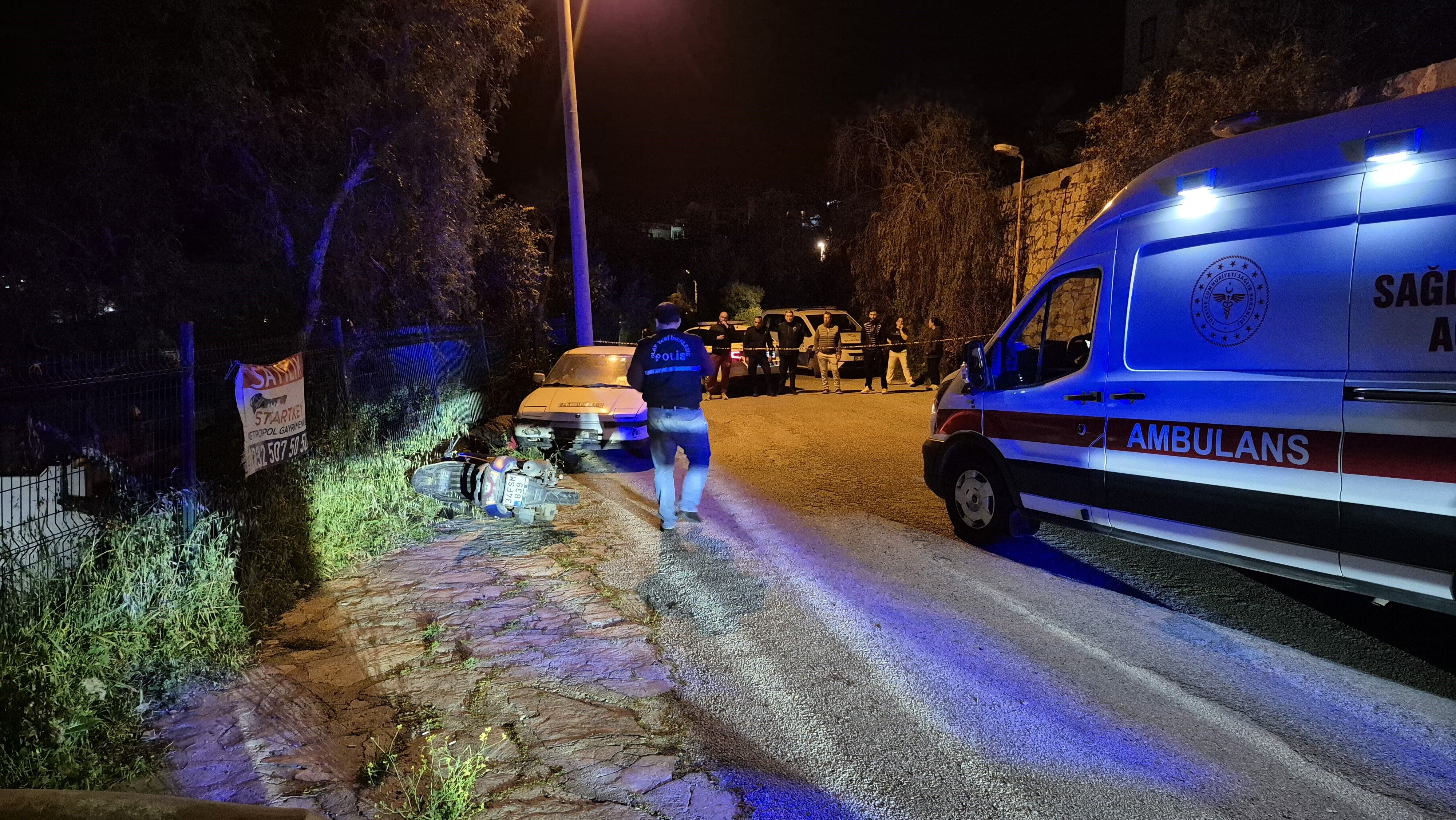 Bodrum'da Kaza Yapan Motosiklet Sürücüsü Hayatını Kaybetti