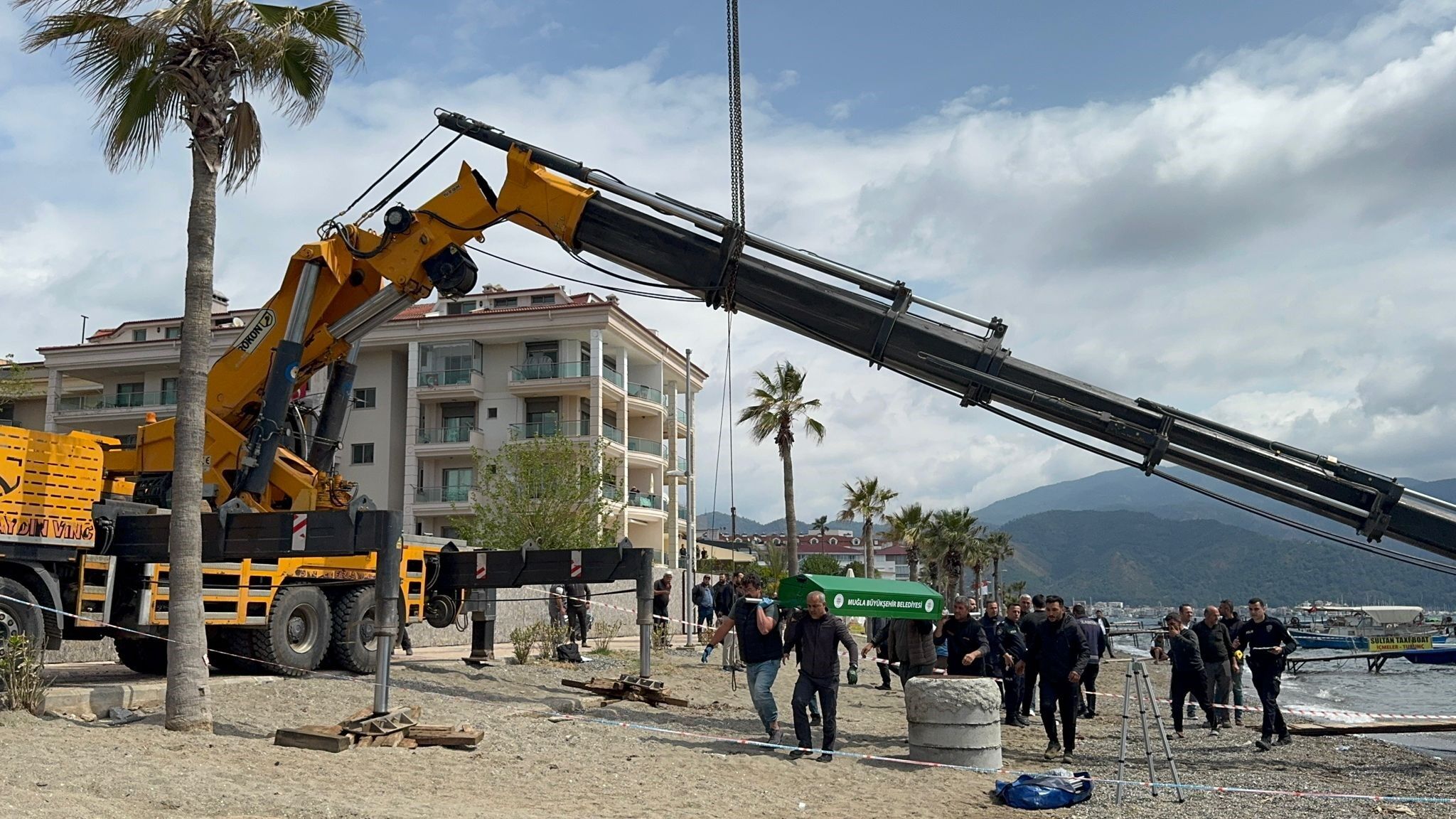 Marmaris'teki 'Vinç' Kazasında 2 Gözaltı