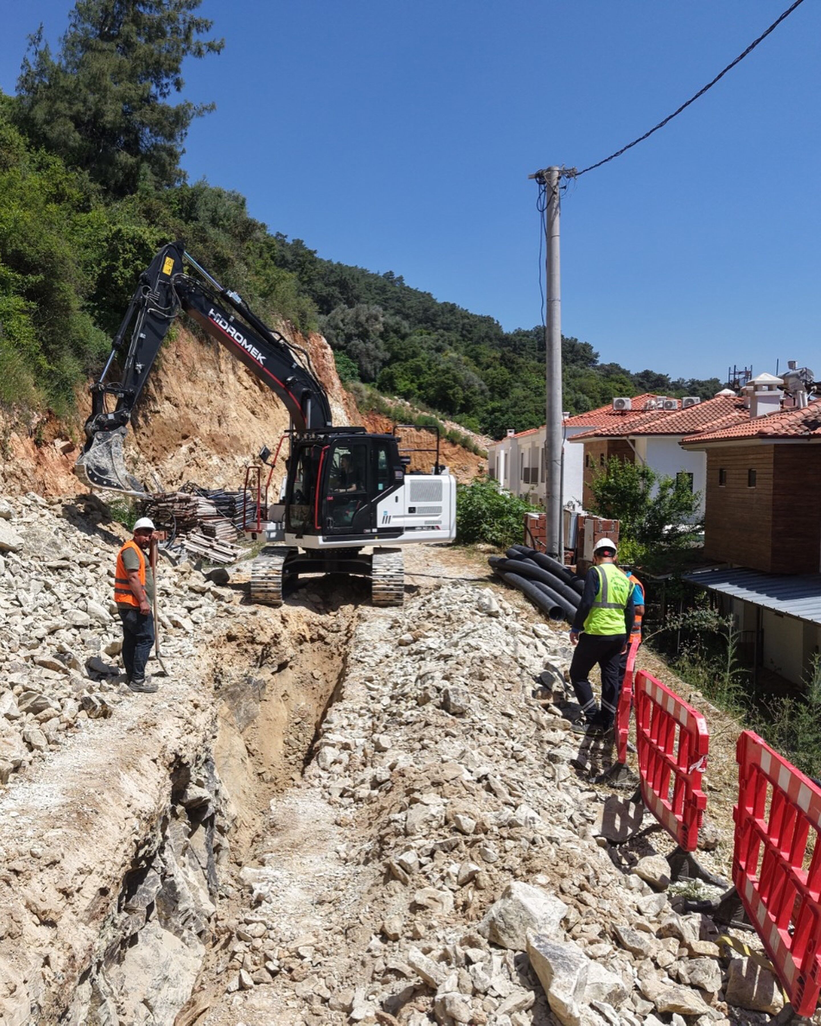 MUSKİ’den Gökova’da Kanalizasyon Ana Şebeke Hattı Yapımı