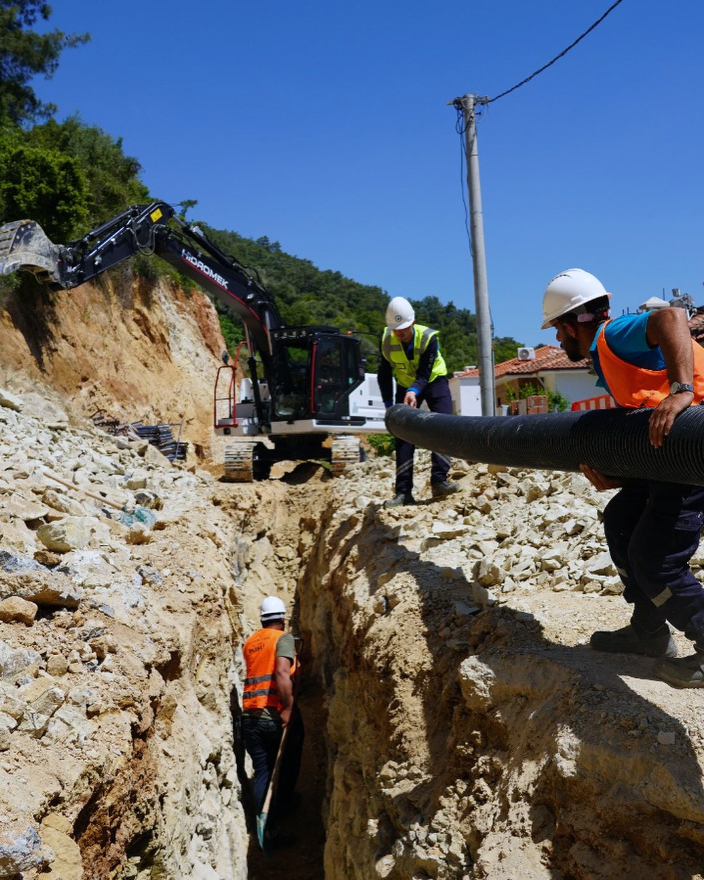 MUSKİ’den Gökova’da Kanalizasyon Ana Şebeke Hattı Yapımı
