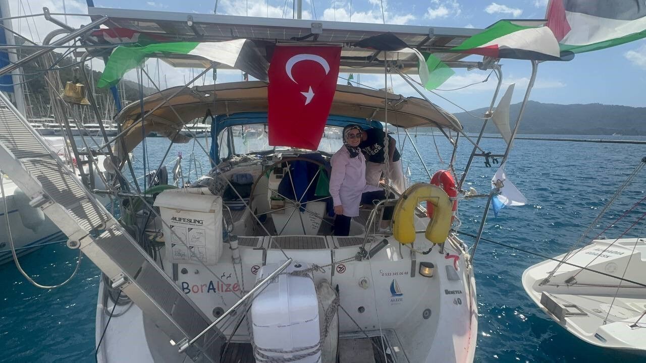 Global Sumud Filosu Marmaris'ten Gazze'ye Doğru Yola Çıktı