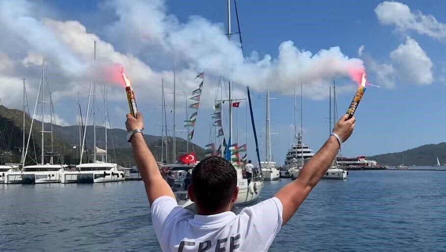 Global Sumud Filosu Marmaris'ten Gazze'ye Doğru Yola Çıktı