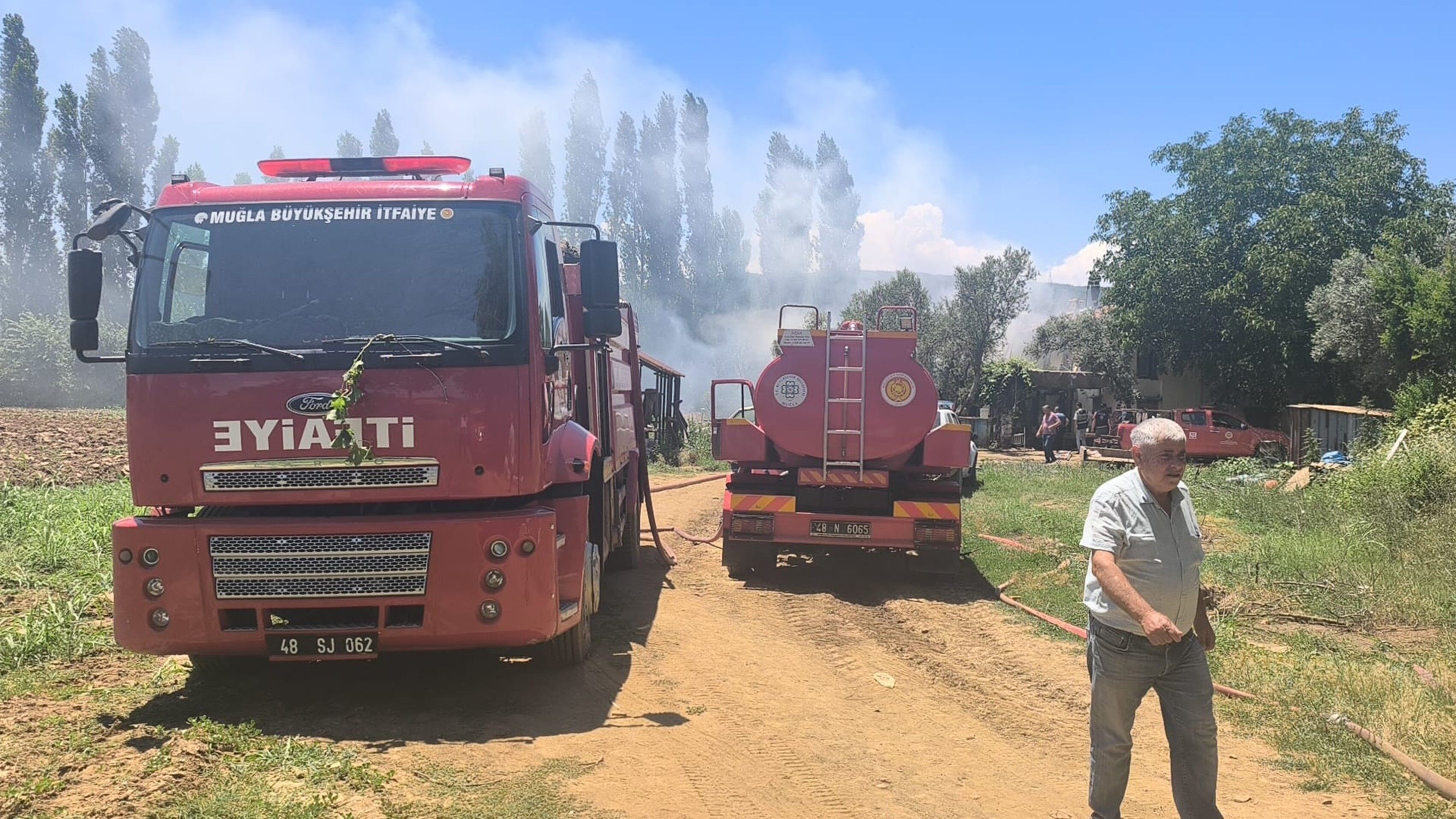 Saman Balyalarından Başlayan Yangın Eve Sıçradı