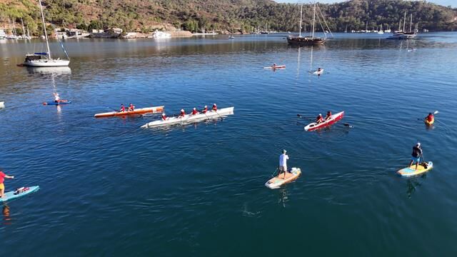 AB Hareketlilik Haftasında; Kürek, Kano ve Paddle Board etkinliği yapıldı