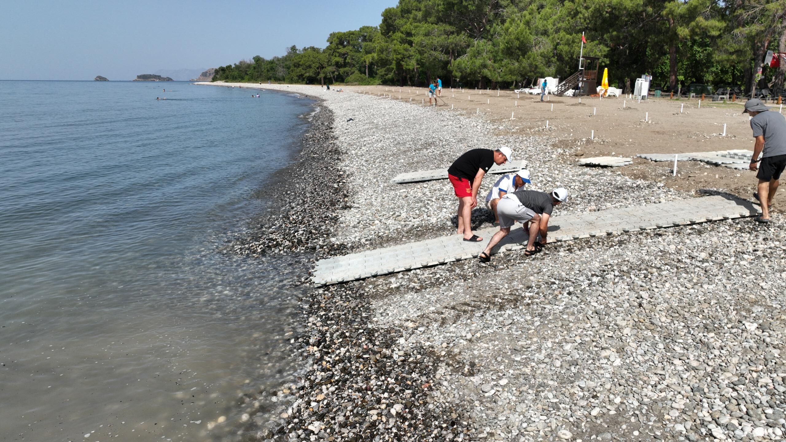 Fethiye Akmaz Plajı’nda Engel Yok