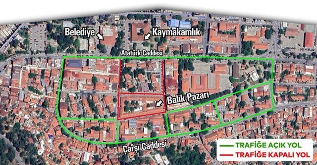 Fethiye Balık Pazarı Çevresinde Yol ve Altyapı Çalışmaları Başladı