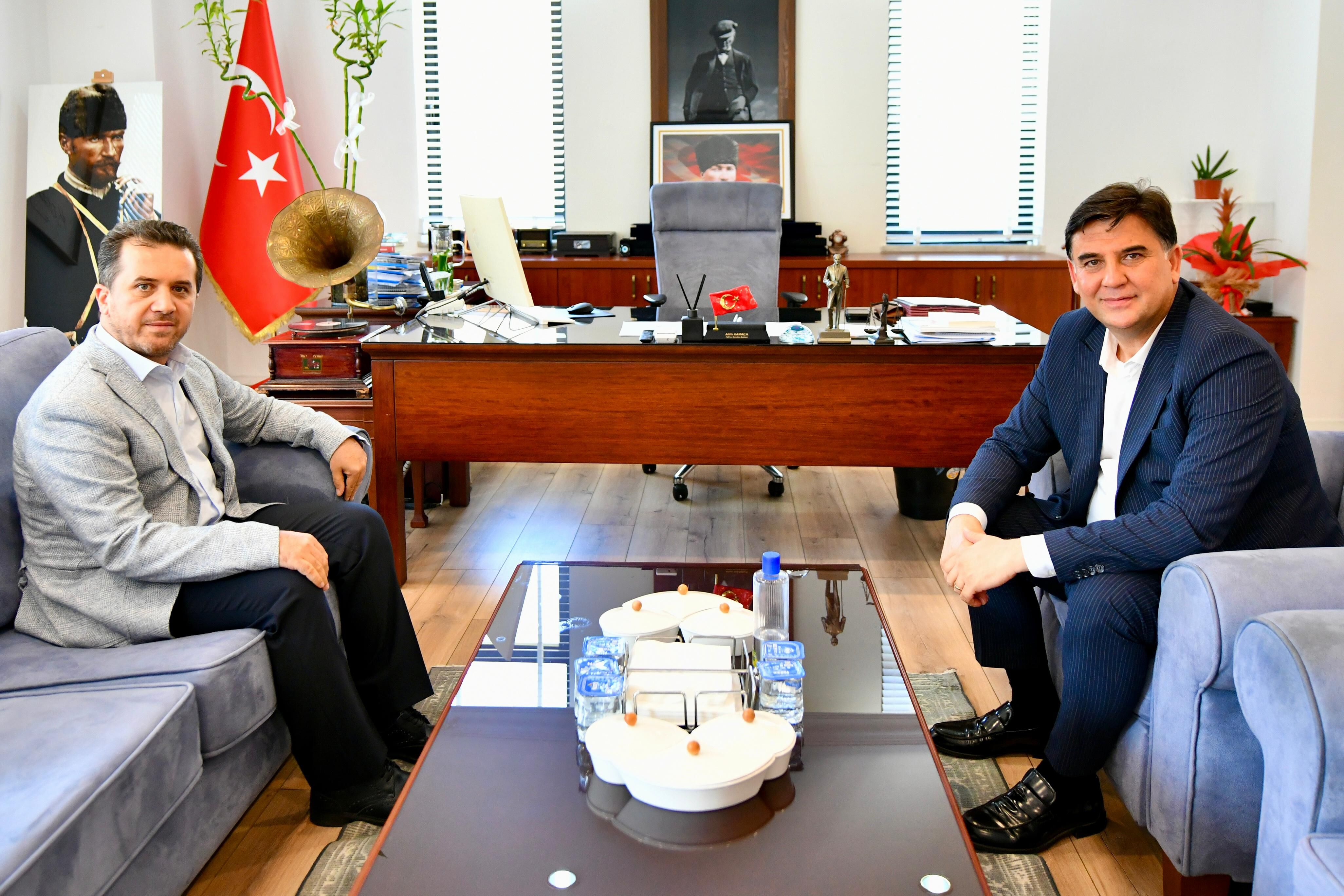 Başkan Karaca’ya Ziyaretler Sürüyor