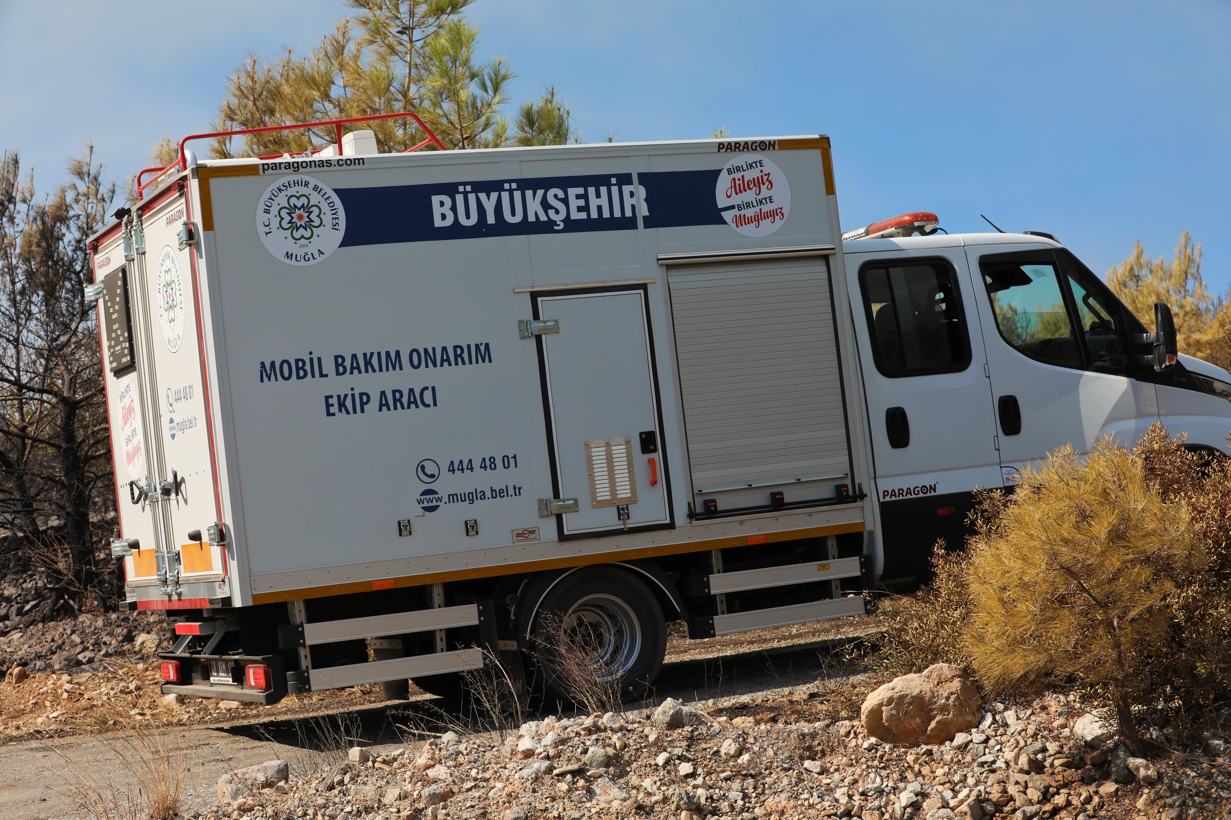 Büyükşehir, Yangınlara Tüm Gücüyle Müdahale Etti