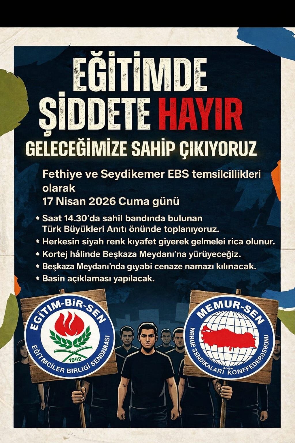 “Eğitimde Şiddete Hayır” Yürüyüşü Düzenleniyor