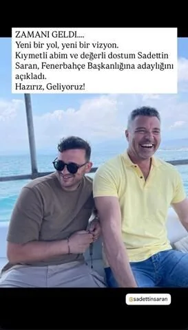 Ercan Torunoğulları’ndan Saran’a Destek