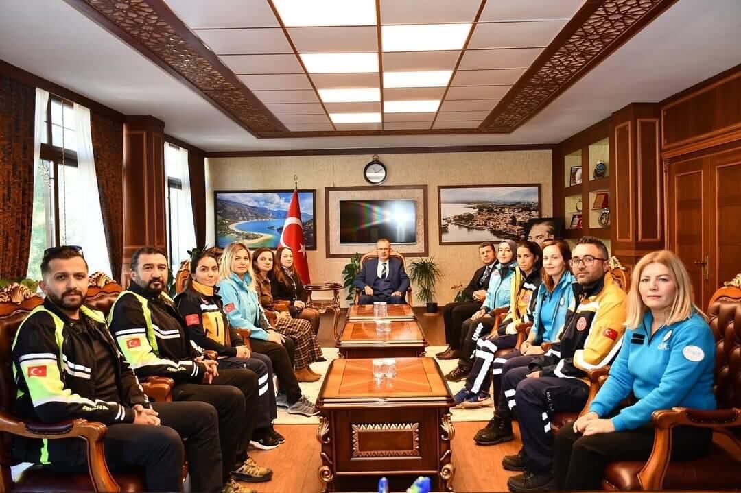 Sağlık Çalışanlarından Kaymakam Ertaş’a Ziyaret