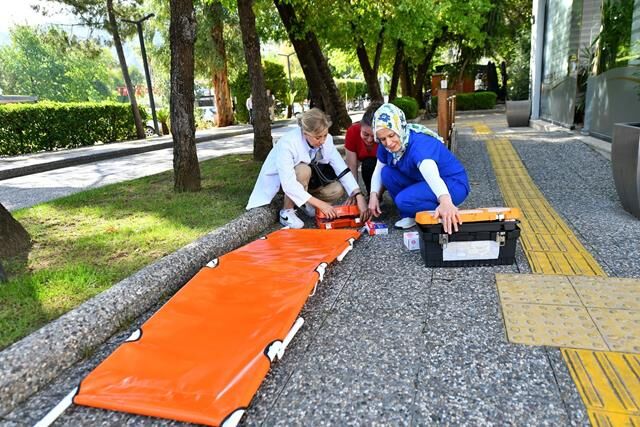 Fethiye Belediyesi Personeline Yangın Tatbikatı ve Eğitim Verildi