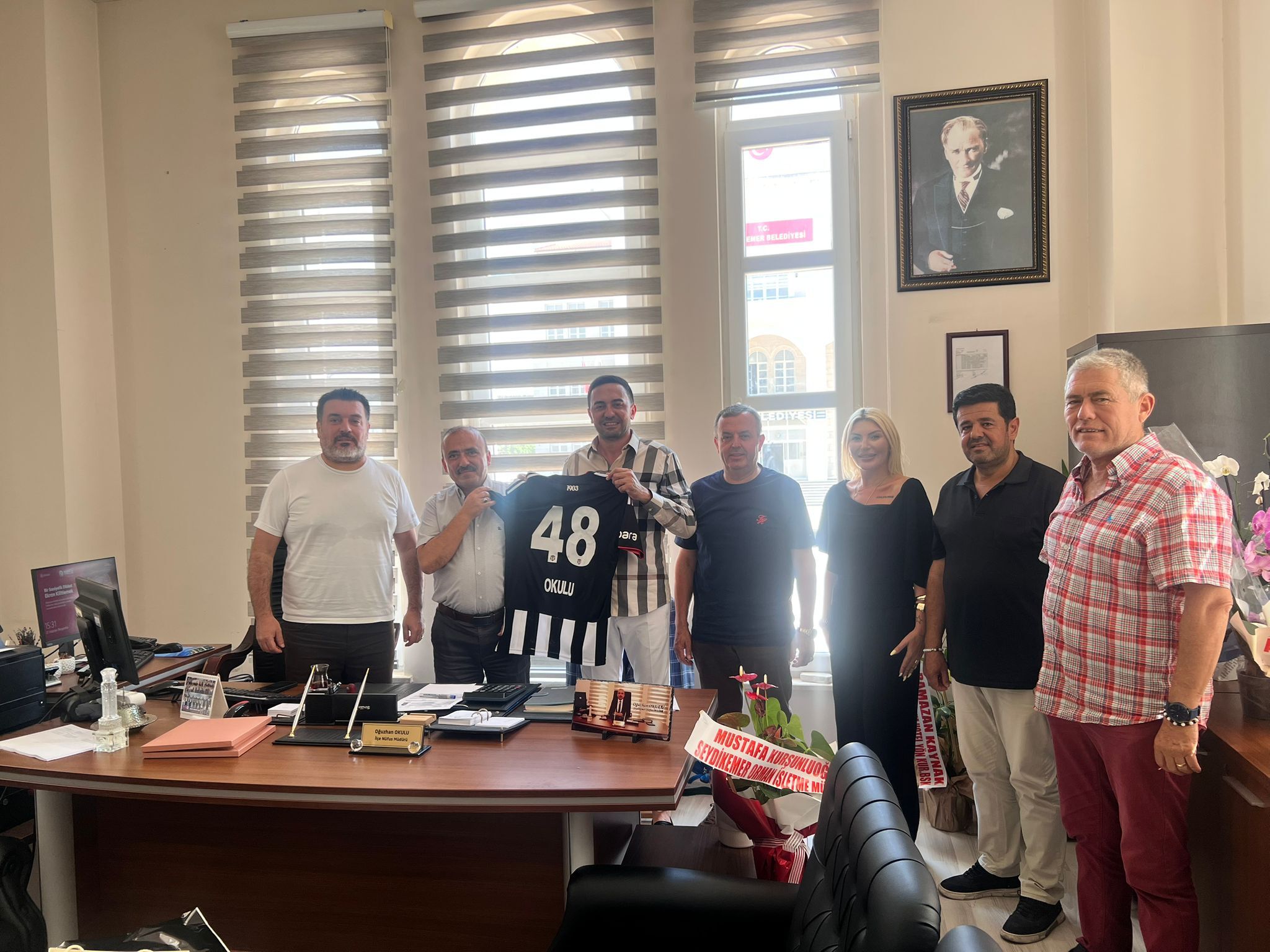 Fethiye Beşiktaş Taraftarlar Derneği’nden Seydikemer’de Kurum Müdürlerine Hayırlı Olsun Ziyareti